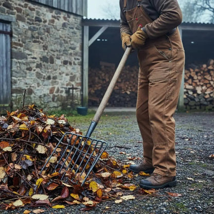 Fourche à pomme de terre utile pour feuilles et branches