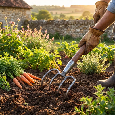 fourche-courbée-utilsé-par-jardinier-dans-son-jardin