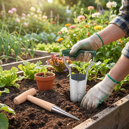 semoir-utilisé-pour-faire-trou-dans-carré-de-jardin